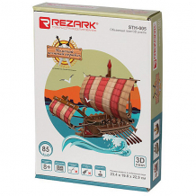 Купить 3d пазл rezark "корабли" римский военный корабль, 85 элементов ( id 17213284 )