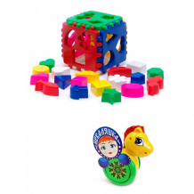 Купить сортер тебе-игрушка каталка-неваляшка конь № 1 + игрушка кубик логический большой 15023+40-0010