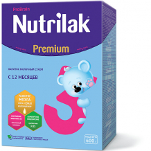 Купить молочный напиток nutrilak premium 3, с 12 мес, 600 г ( id 15149422 )
