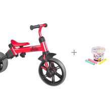 Купить беговел yvolution велосипед yvelo flippa 4 в 1 и мелки для рисования just cool 