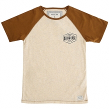 Купить футболка детская quiksilver baysicraglanyth oatmeal heahter бежевый,коричневый ( id 1182815 )