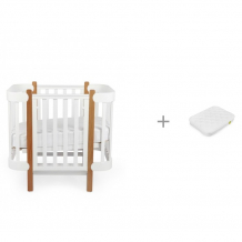 Купить кроватка-трансформер happy baby mommy lux с матрасом 90х70 см 