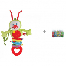Купить погремушка happy baby chatty caterpillar и клей для слайма 125 мл инновации для детей 