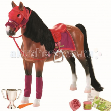 Купить our generation dolls лошадь 50 см с аксессуарами порода американская чистокровная 11573