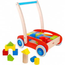 Купить деревянная игрушка tooky toy тележка с кубиками tkc281a tkc281a