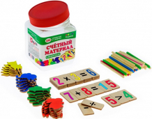 Купить деревянная игрушка анданте счетный материал животные (100 элементов) д561а