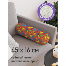 Купить joyarty декоративная подушка валик на молнии лошадки 45 см pcu_52422