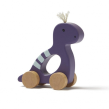 Купить деревянная игрушка kid's concept neo динозавр на колесах 1000503