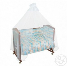 Купить комплект постельного белья сонный гномик топтыжки, цвет: голубой 7 предметов ( id 3312545 )