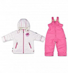 Купить комплект куртка/полукомбинезон leo, цвет: бежевый/розовый ( id 10265447 )