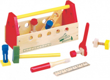 Купить деревянная игрушка bino ящик с инструментами 82146