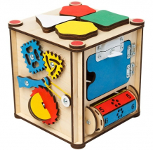 Купить деревянная игрушка нумикон игры монтессори бизи-куб со светом 01290
