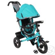 Купить трехколесный велосипед moby kids comfort 12x10 air, цвет: бирюзовый ( id 10459616 )