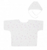 Крестильный набор распашонка/чепчик Чудесные одежки, цвет: белый/розовый ( ID 4883305 )