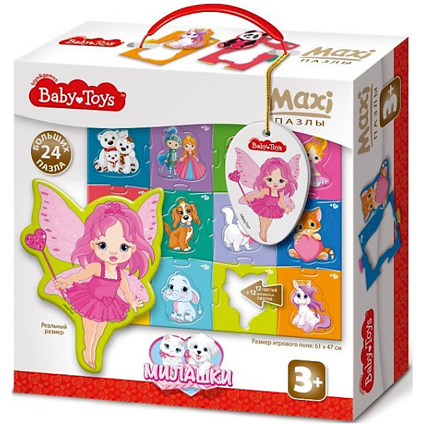 Купить макси пазлы baby toys "милашки", 24 элемента на поле 61х47см ( id 7926214 )