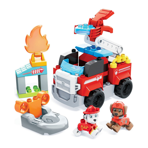 Купить mattel mega bloks gyj01 мега блокс щенячий патруль &quot;маршал спешит на помощь&quot;