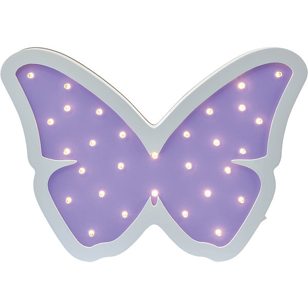 Купить светильник настенный ночной лучик «бабочка», фиолетовый ( id 12370862 )