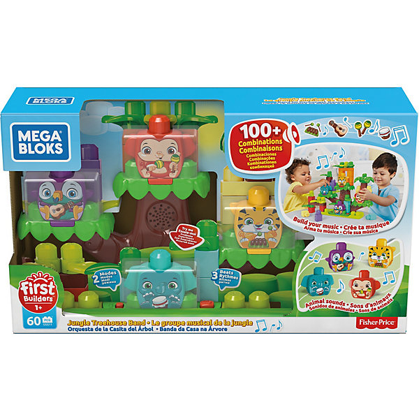 Купить конструктор mega bloks first builders джунгли зовут ( id 11724002 )