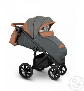 Купить прогулочная коляска camarelo cone, цвет: серый жакард/коричневый ( id 10053474 )