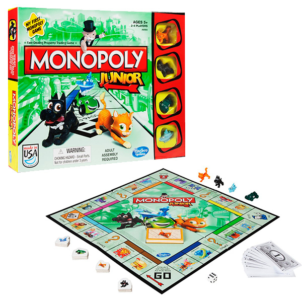 Купить hasbro monopoly a6984 настольная игра моя первая монополия