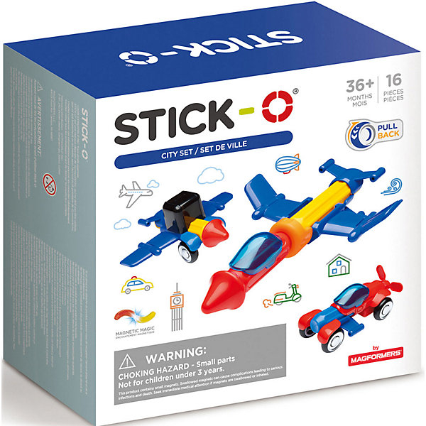 Купить магнитный конструктор stick-o city set, 902003 ( id 15108126 )