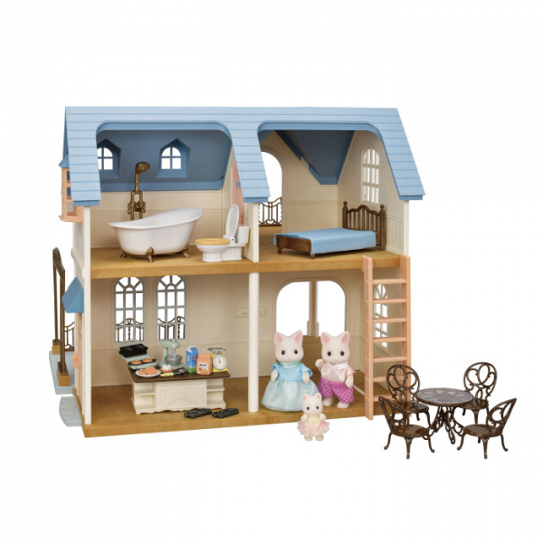 Купить sylvanian families домик с синей крышей 5609