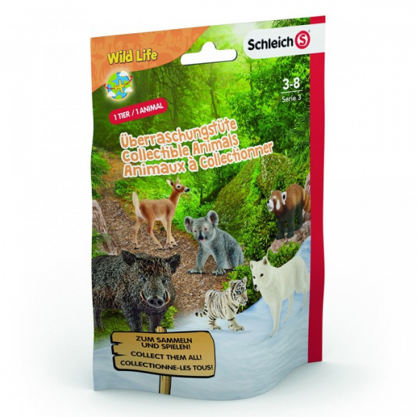 Купить schleich пакетик-сюрприз с одной фигуркой wild life xs 87916/0757