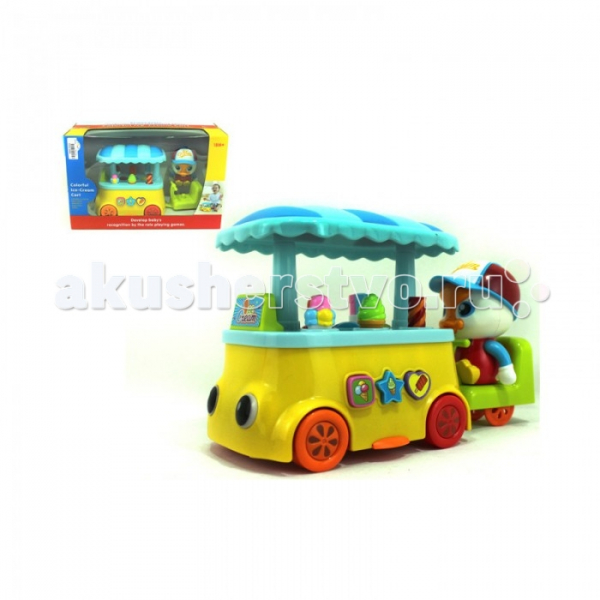 Купить huile toys машинка лоток мороженщика y61249