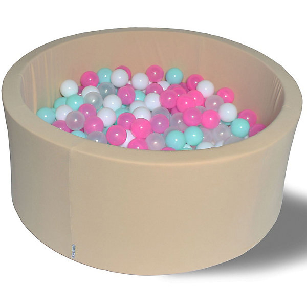 Купить сухой бассейн hotenok "ванильное мороженое" 40 см, 200 шариков ( id 9633858 )