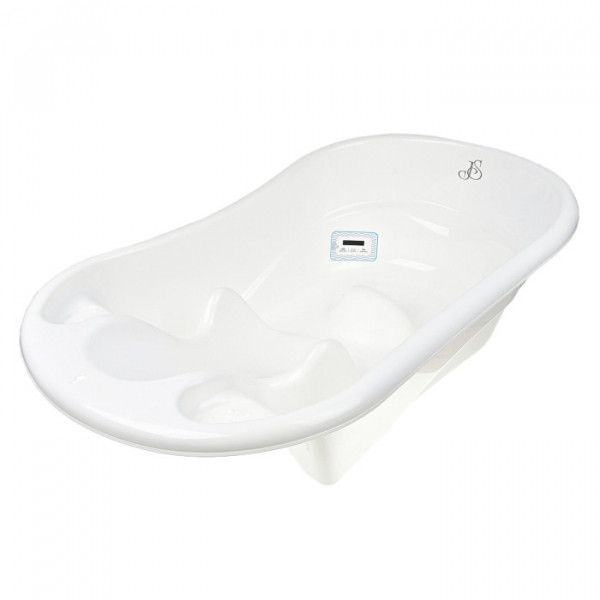 Купить jan&sofie ванна детская с термометром анатомическая aquamarine js233406