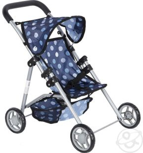 Купить коляска для кукол melogomelobo прогулочная (синий/круги), синий ( id 562701 )