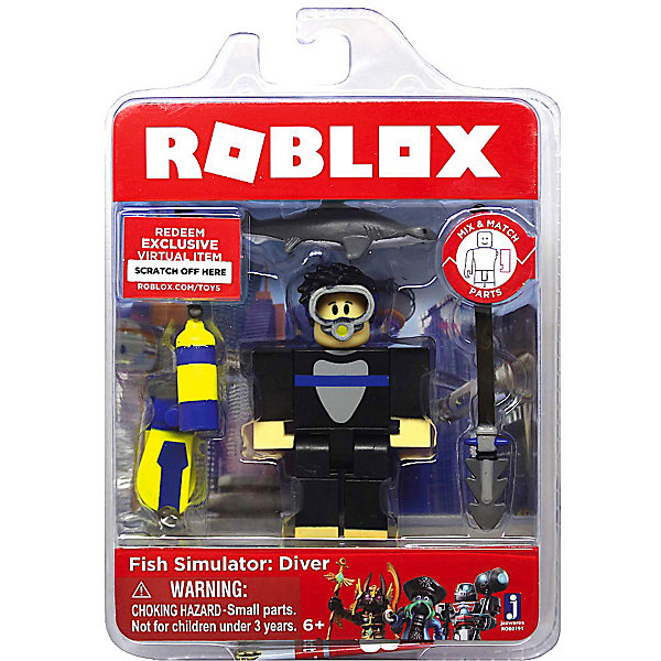 Купить игровая фигурка jazwares roblox симулятор рыбалки: дайвер ( id 14937170 )