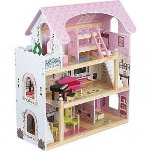 Купить дом для кукол edufun с мебелью 70 см ( id 461702 )