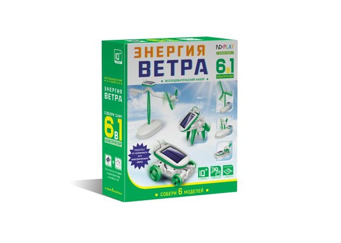 Купить конструктор nd play энергия ветра 6 в 1 ndp-007