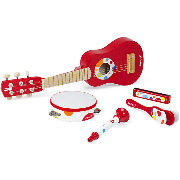 Купить набор музыкальных инструментов janod, красный ( id 9611532 )