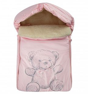 Купить leader kids конверт в коляску мишка 70 х 48 см, цвет: розовый ( id 9690042 )