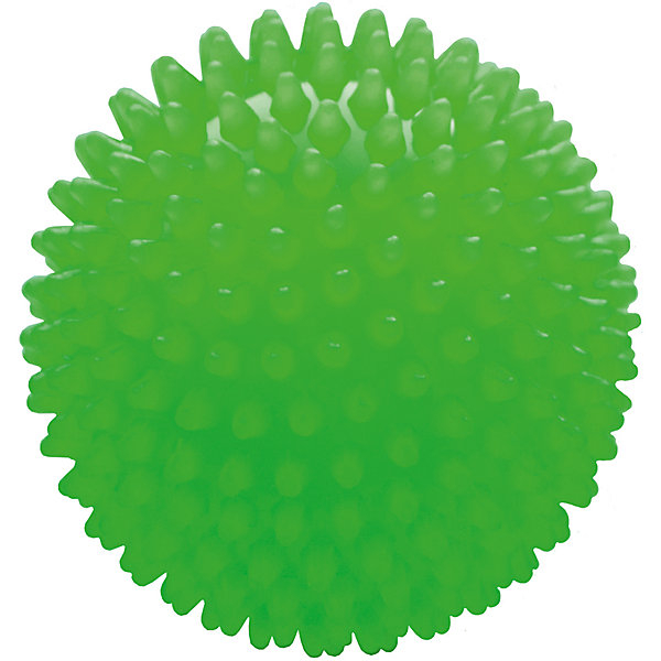Купить мяч ёжик зеленый люминесцентный, 8,5 см, малышок ( id 6894020 )