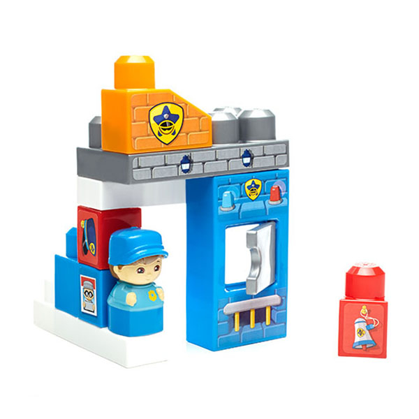 Купить mattel mega bloks dyc56 мега блокс игровой набор полицейский участок