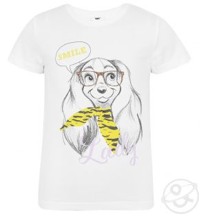 Купить футболка rhs леди и бродяга, цвет: белый ( id 3083708 )