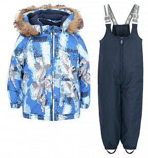 Купить комплект куртка/брюки huppa avery, цвет: синий ( id 6169957 )