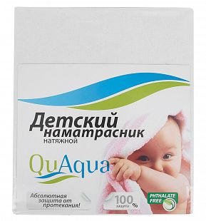 Купить наматрасник quaqua 65 х 125 см, цвет: белый ( id 6808015 )