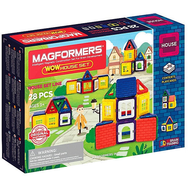 Купить магнитный конструктор magformers wow house set, 28 деталей ( id 14325015 )