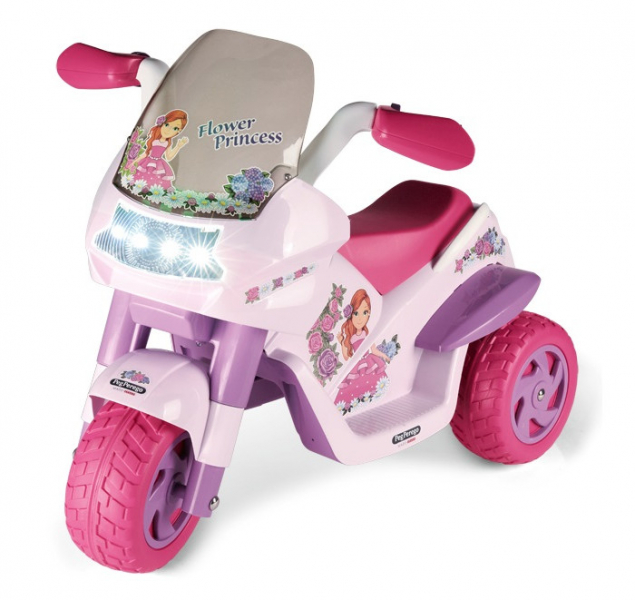 Купить электромобиль peg-perego электромотоцикл flower princess iged0923