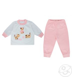 Купить пижама джемпер/брюки leo, цвет: розовый ( id 10307960 )