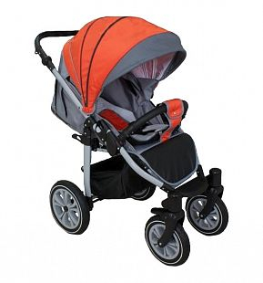 Купить прогулочная коляска camarelo eos, цвет: оранжевый/светло-серый ( id 9608694 )