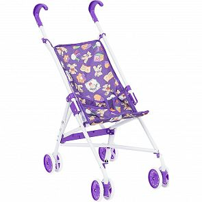 Купить коляска-трость для кукол melogomelobo фиолетовая с мишками, фиолетовый ( id 361472 )