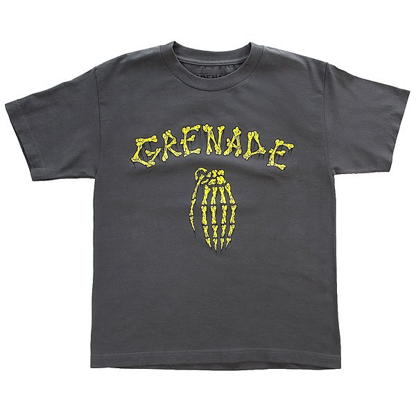 Купить футболка детская grenade bones charcoal серый ( id 1167454 )