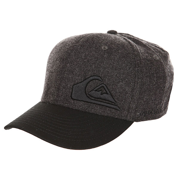 Купить бейсболка классическая детская quiksilver final dark grey heather темно-серый,черный ( id 1194815 )