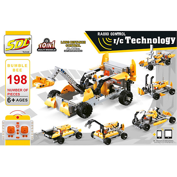 Купить радиоуправляемый 3d-конструктор sdl "technic" шмель, 198 деталей ( id 8692695 )