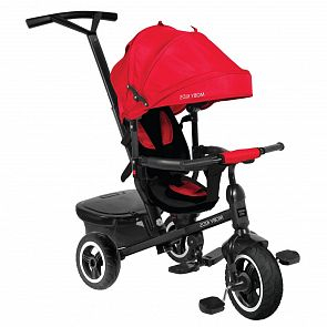 Купить трехколесный велосипед moby kids rider 360° 10x8 air car, цвет: красный ( id 10459352 )